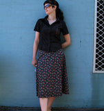 A-line wrap skirt free sewing pattern DANA 2211F